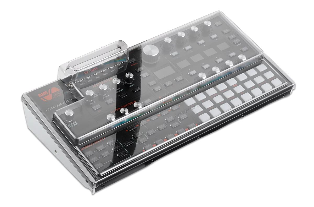Decksaver ASM Hydrasynth Desktop Cover - Mixer/controller cover - Grey, Transparent