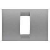 Schupa Gewiss GW22281 AFDEKKADER 1G.Titanium MET.System Virna