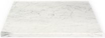 Saniclass Dia Wastafelblad - 60x46cm - Marmer - Wit Gepolijst