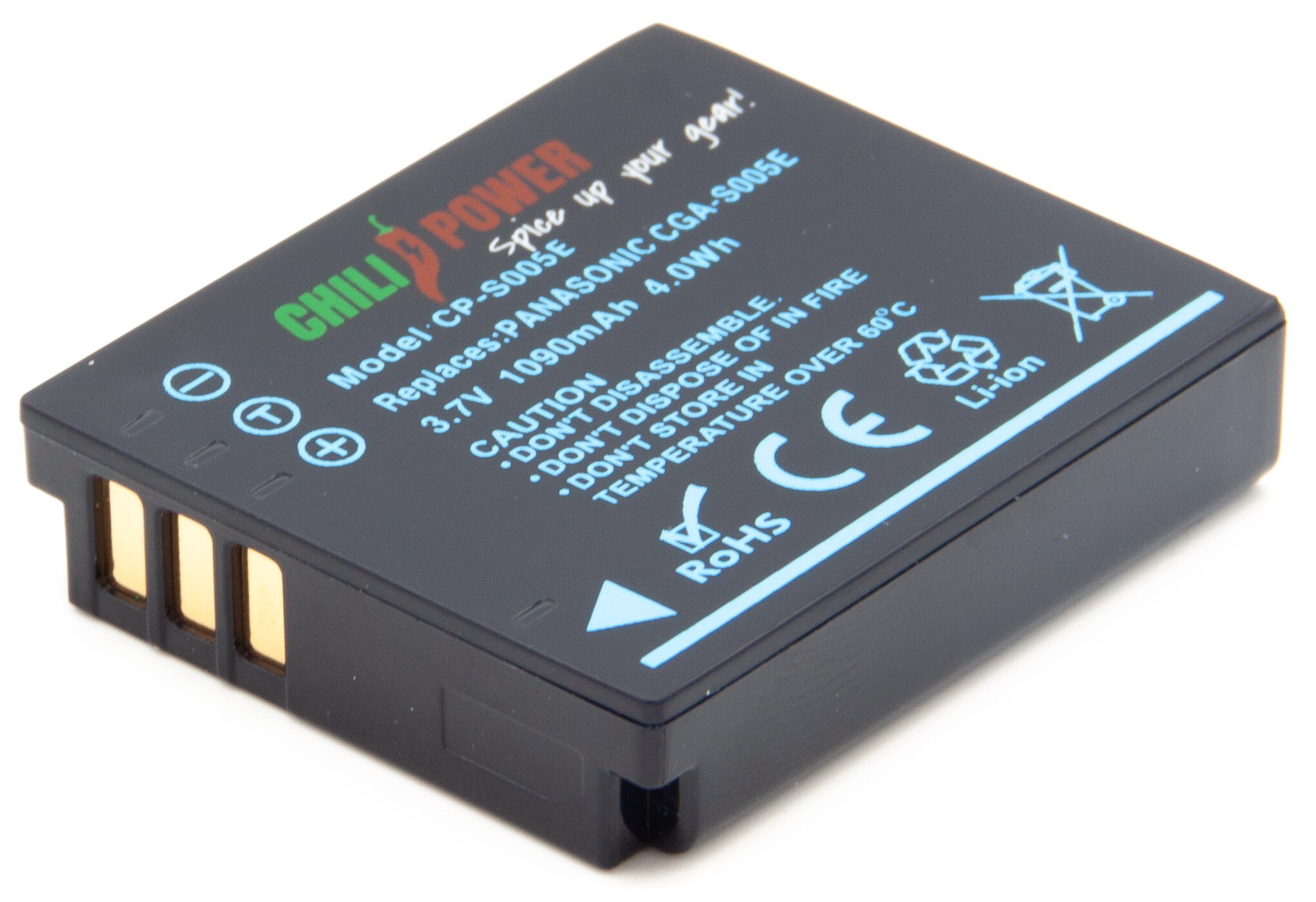 ChiliPower ChiliPower Panasonic CGA-S005 accu - 1090mAh ChiliPower Panasonic CGA-S005 accu - 1090mAh