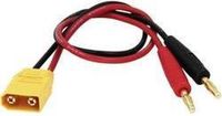 Reely Câble de chargement [2x fiche banane 4 mm - 1x fiche XT90] 30 cm RE-6799044