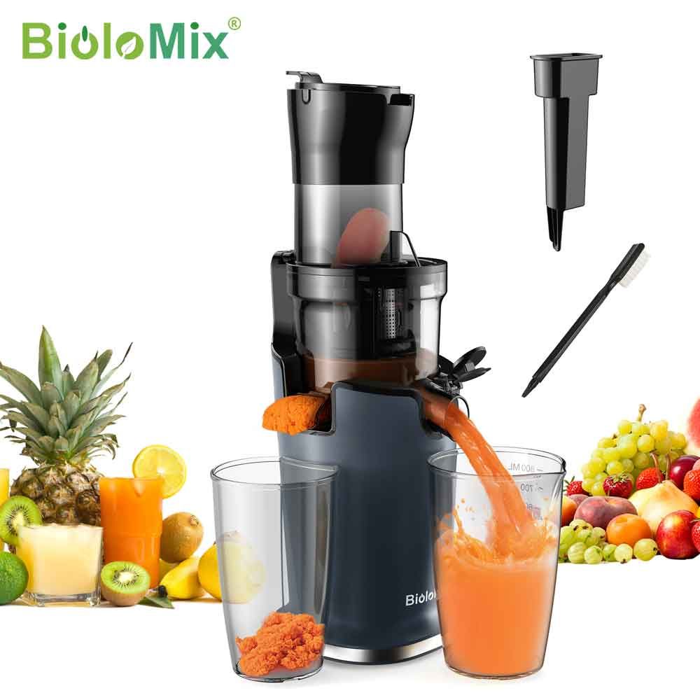 BioloMix Cold Press Juicer with 78mm Feed Chute, 200W Motor