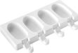 Sans marque Moules rectangulaires en silicone pour petits gâteaux, glaçons, snacks - 50 pièces, blanc