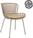Kick Collection KICK® LOT Tuinstoel – Zonder Armleuningen – Met Zitkussen – Kunststof – Beige