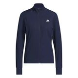 adidas - Women's PERFORMANCE TEXTUUR JAS MET VOLLEDIGE RITS - L - collegiate navy