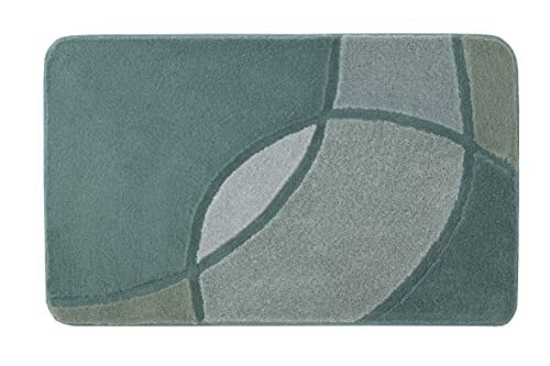 KLEINE WOLKE Badmat Kent, kleur: Maledivia, materiaal: 100% polyacryl, afmetingen: 60x100 cm