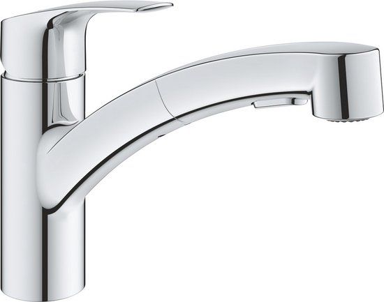 Grohe Eurosmart Keukenkraan lage uitloop chroom
