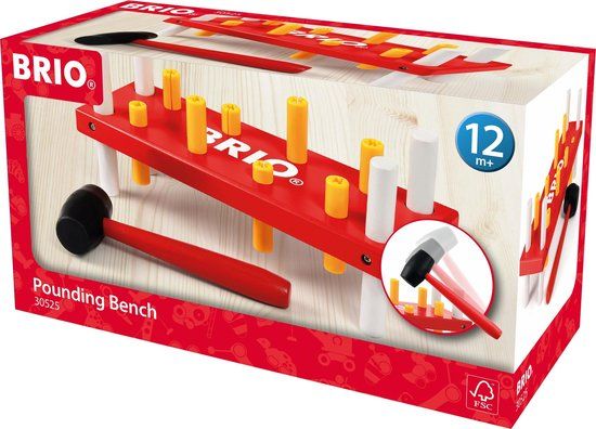 Ravensburger BRIO Hamertje-tik hamerbank - 30525 - Hout - Multikleur - Vanaf 1 jaar