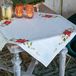 Vervaco Aïda Tafelkleed Kit Kerst Kerstbloemen Borduurpakket 80 x 80 cm