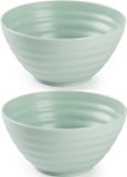 Plasticforte Schaaltjes - 8x - mint groen - kunststof - 14 x 6.5 cm - kommen