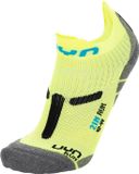 UYN Chaussettes de course pour homme 2", jaune fluo/noir