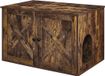 In And OutdoorMatch Kattenbak Annie - Kattenhuis - Met Deurtjes - Vintage Bruin/Zwart