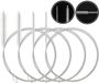 Set de 4 brosses de nettoyage pour pailles - 100cm - Blanc