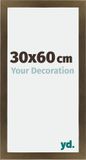 Your Decoration - Cadre photo 30x60 cm - MDF - Décor bronze - Mura