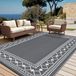Imperméable, réversible, dimensions extérieures de 6x9cm, adapté pour terrasse et jardin