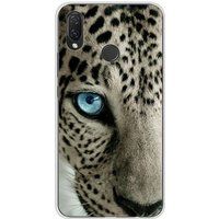 1001 coques Huawei P Smart Plus Oeil de leopard bedrukt siliconen hoesje