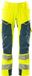 Mascot Accelerate Safe Broek met kniezakken 19079-511 - hi-vis geel/donkerpetrol - C46