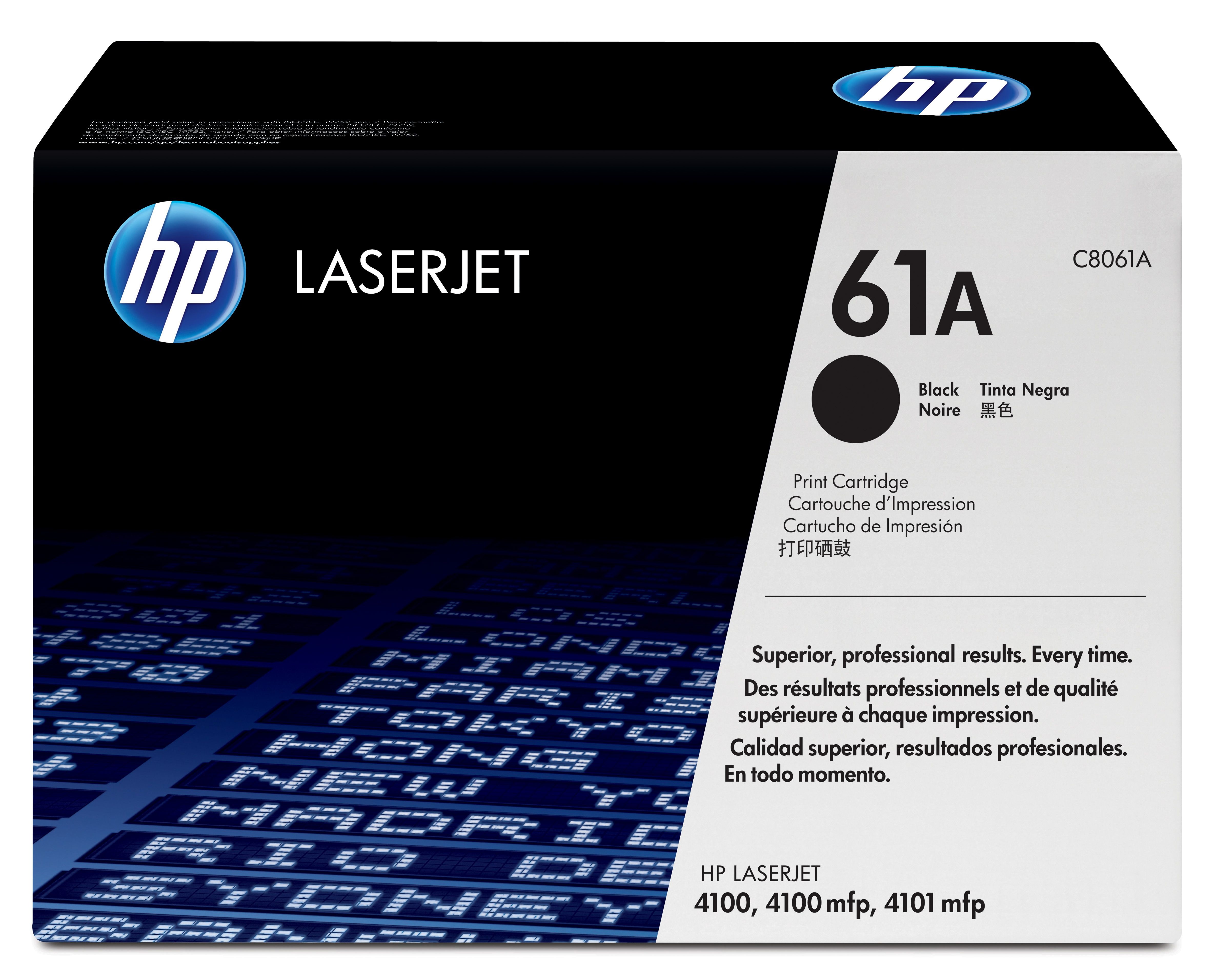 HP 61A Black Original LaserJet Toner Cartridge