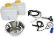 12V Mini-keuken, campingkeuken, technisch set, keukenblok, bouwpakket, 28 cm, geschikt voor campers, modellen T4 en T5