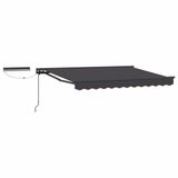 vidaXL Pare-soleil électrique à énergie solaire 2,5 x 2 m Anthracite
