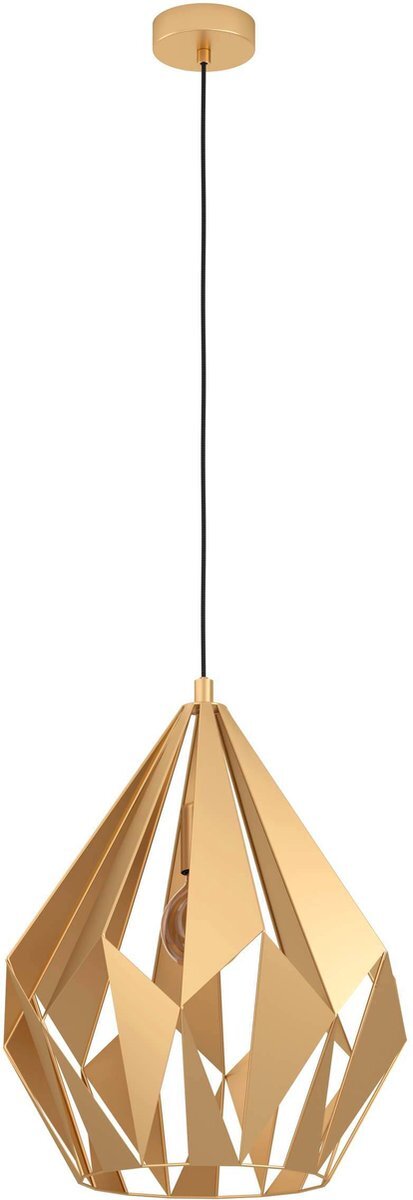 EGLO Carlton Hanglamp - E27 - Ø 38,5 cm - Goud