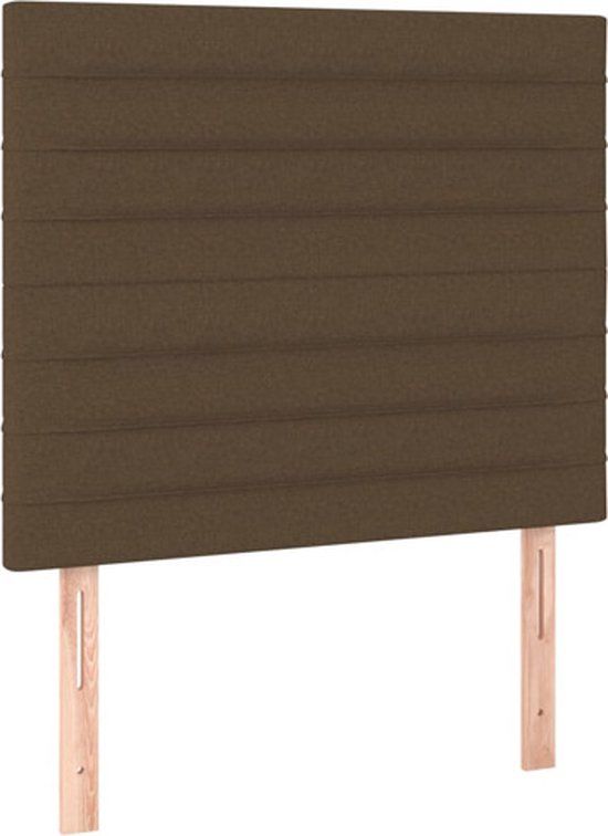 vidaXL Hoofdbord - Donkerbruin - 100x5x118/128 cm - Stof