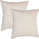 Atmosphera Bank/sierkussens Sophia - 2x stuks - 45 x 45 cm - polyester met rits