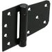 Domax Charnière à ressort automatique en acier noir, 85 x 52 x 100 x 2,5 mm