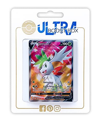 my-booster Shaymin V 152/172 Full Art - Ultraboost X Epée et Bouclier 9 - Stars Étincelantes - Doos met 10 Franse Pokemon kaarten