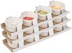 Vessia Kommetjes / serveer schaaltjes - 3x - 12x stuks - D8 x H5 cm - aardewerk - blanc - bols de cuisson