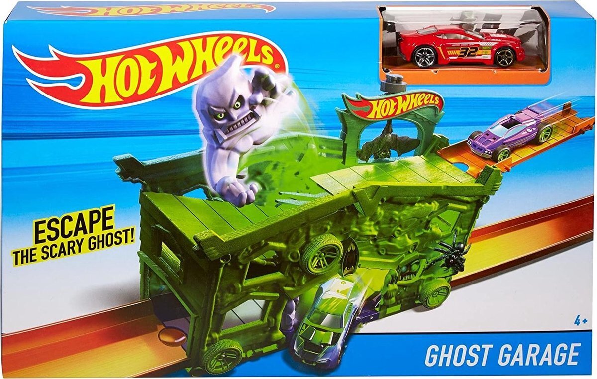 AKA Hot Wheels Ghost Garage Racebaan - Hot wheels Autootjes Baan