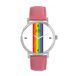 Toff London Pride Lineair horloge avec bâtons blancs