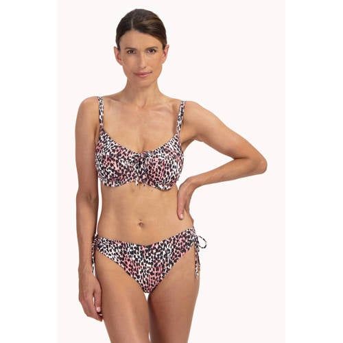 Cyell bikinibroekje zwart/ecru/roze