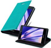 Cadorabo Hoesje geschikt voor Huawei ASCEND P7 in BENZINE TURKOOIS