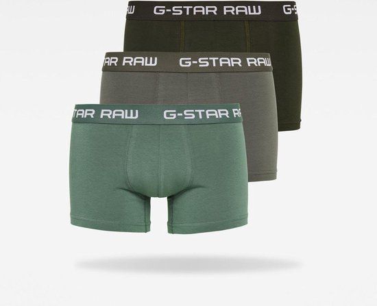G-STAR Classic Boxershorts 3-Pack - Grey / Asfalt / Bright June - Heren - XS