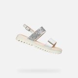 GEOX SANDAL CORALIE MEISJES Sandale - BLANC/ARGENT CLAIR - Taille 29