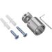 Gedotec FORTE-PLUS Support de tube de meuble en acier inoxydable pour tubes Ø 25 mm