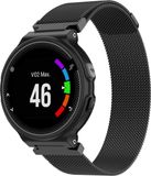 Strap-it Garmin Forerunner 235 Milanese band - zwart - Maat: L