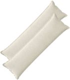 vidaXL - Kussensloop - 2 stuks - Katoensatijn - Crèmekleurig - 40 x 145 cm