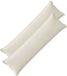vidaXL - Kussensloop - 2 stuks - Katoensatijn - Crèmekleurig - 40 x 145 cm