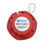 Miniatuur stalen kabelvergrendelingssysteem, 100mm x 2.44mx 45mm, rood