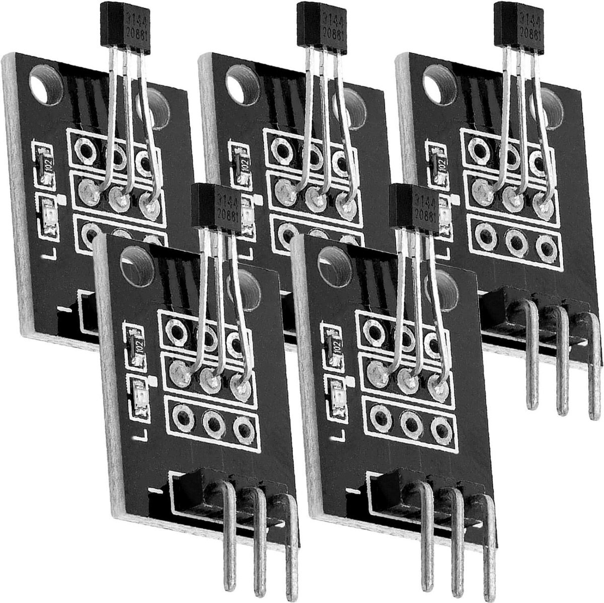 AZ Delivery 5 x KY-003 Digitale Hall Effect Sensor Transistor compatibel met Arduino Inclusief E-Book!