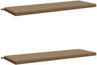 vidaXL - 2-delige Bankkussens - SOEST - 2 st - 100% Polyester - Taupe