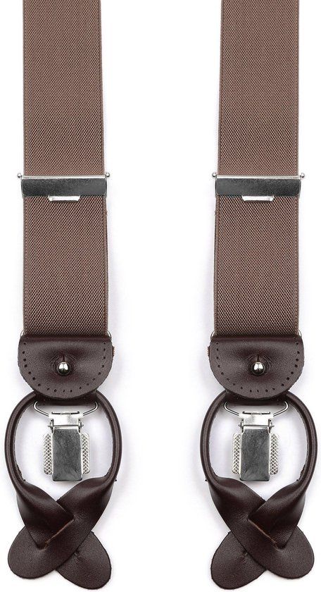 Profuomo Bretellen Camel - Maat - Heren