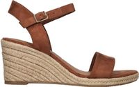 Tamaris Dames Espadrilles met Sleehak Cognac - Maat 41
