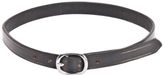 QHP Sangles d'éperons Cuir Basic Noir