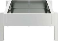 vidaXL Kippen voederbak Zilver 80 x 28 x 13.5 cm Gegalvaniseerd staal