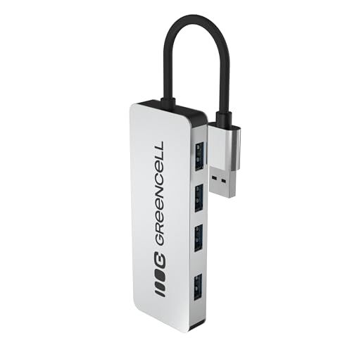 Green Cell 4-Poorts USB 3.0 Hub-Verdeler 5 Gbps, Meervoudige Stekker