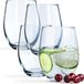 Neutrum Set de verres à boire - Verres à eau - Verres à boire transparents - Verres universels modernes - Set de verres - Verre calcium - 580 ml