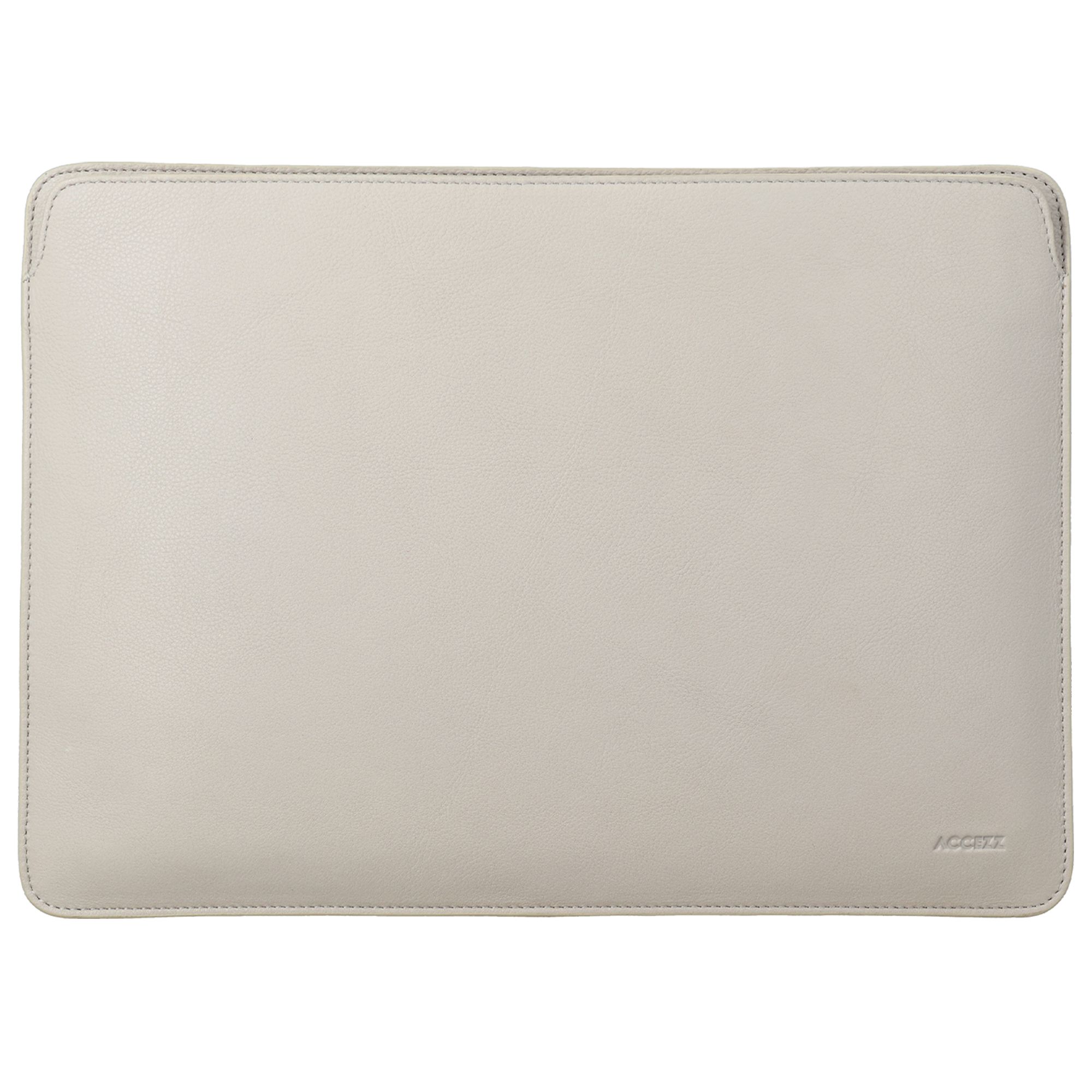 Accezz Leather Laptop hoes Apple MacBook 15 inch - Laptopsleeve - Beige